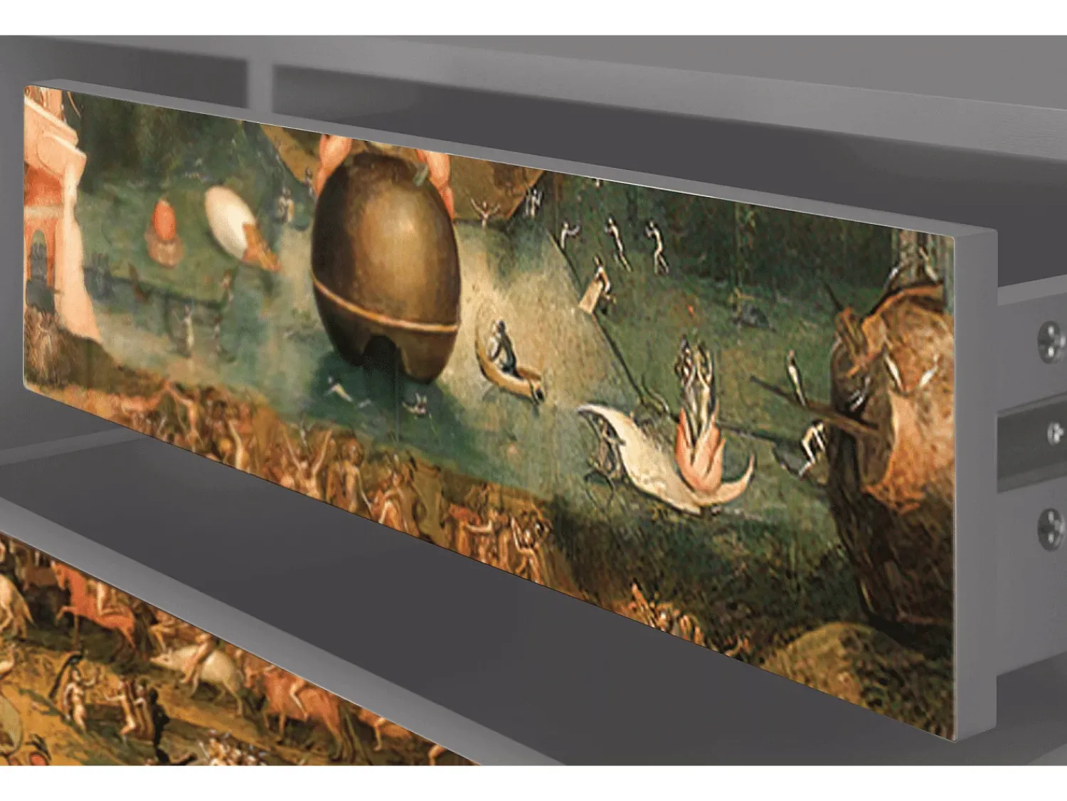 Online Mueble de TV - 170х59х48 cm - T4 - Garden of Delights , Cinza Cinzento