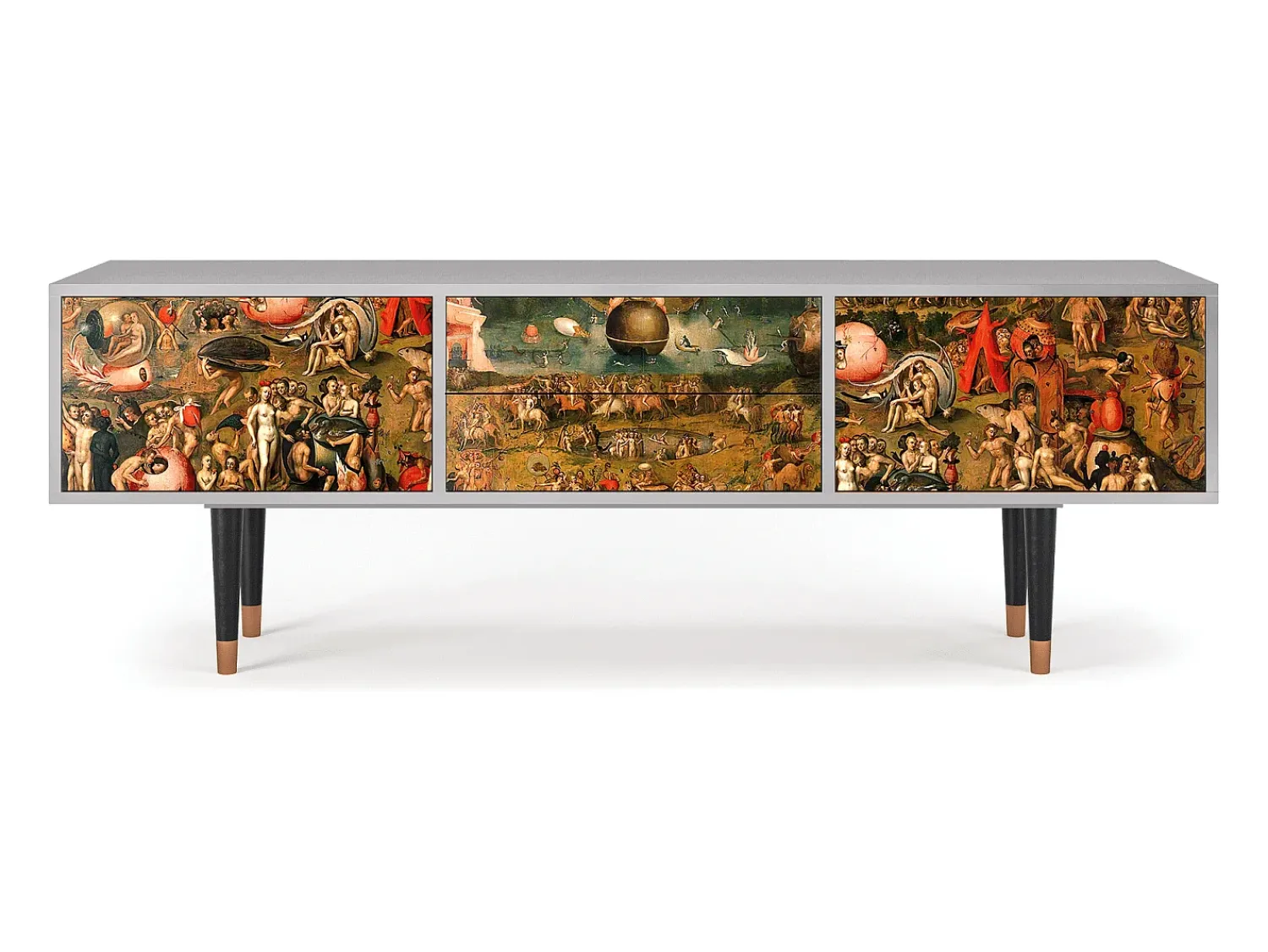 Online Mueble de TV - 170х59х48 cm - T4 - Garden of Delights , Cinza Cinzento