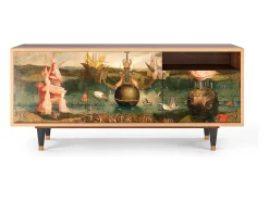 Sale Mueble de TV - 125х56х41 cm - T7 - Garden of Delights , Nogueira Castanho