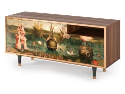 Sale Mueble de TV - 125х56х41 cm - T7 - Garden of Delights , Nogueira Castanho