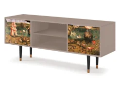Discount Mueble de TV - 170х69х48 cm - T2 - Garden of Delights , Latte Bege