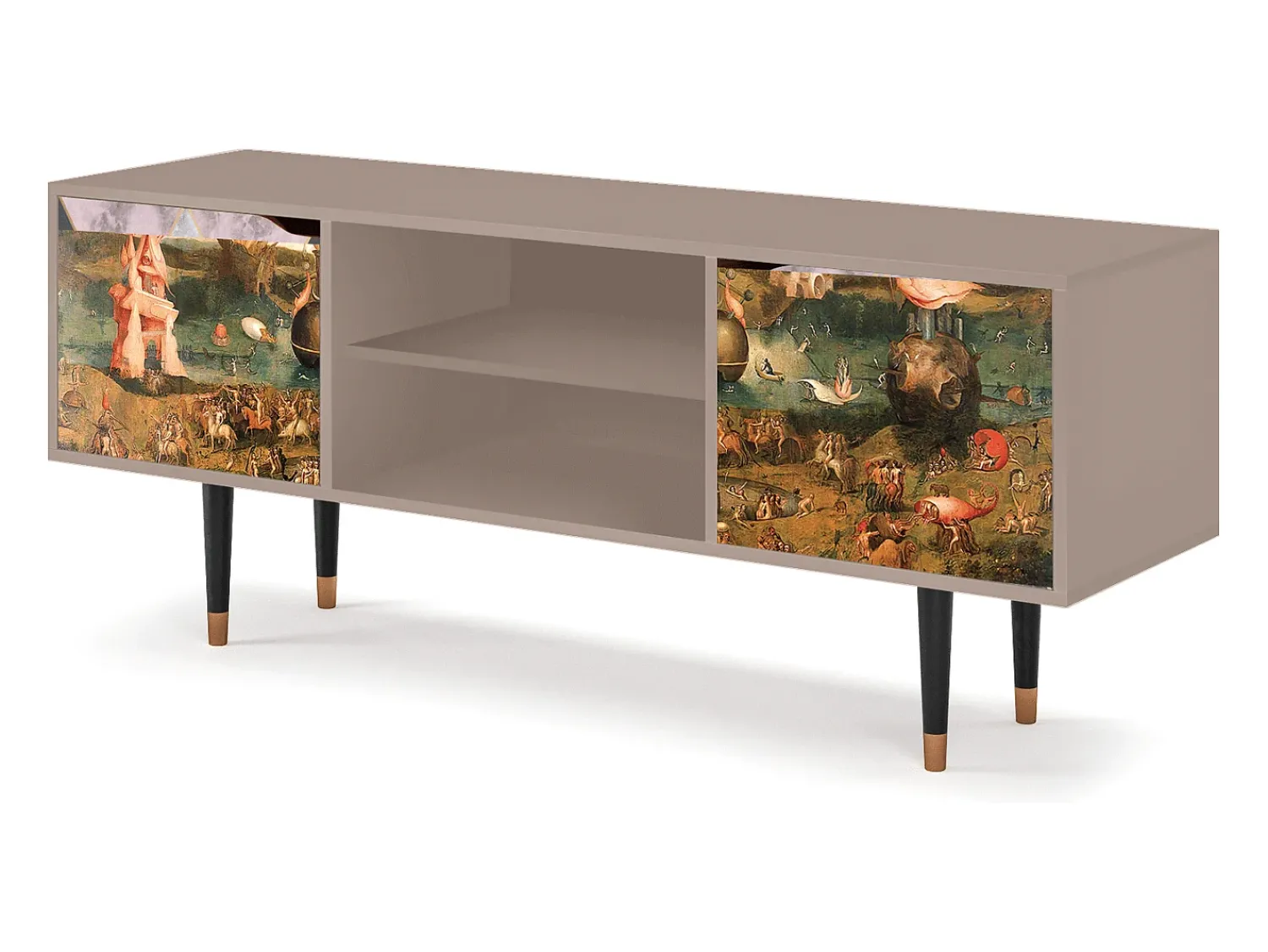 Discount Mueble de TV - 170х69х48 cm - T2 - Garden of Delights , Latte Bege