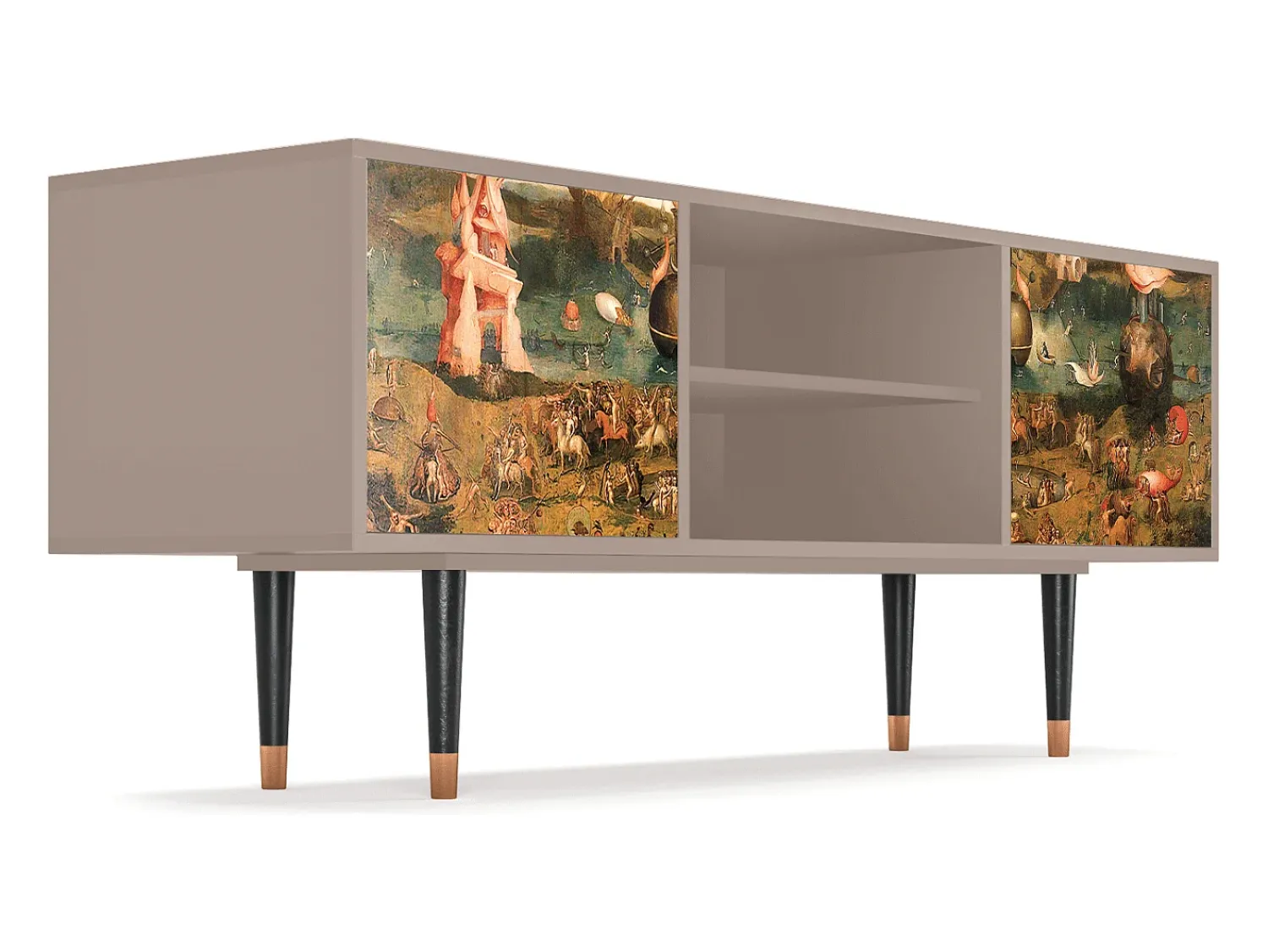 Discount Mueble de TV - 170х69х48 cm - T2 - Garden of Delights , Latte Bege