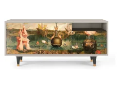 Móvel De Tv* Mueble de TV - 125х56х41 cm - T7 - Garden of Delights , Areia Bege