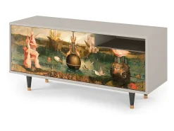 Móvel De Tv* Mueble de TV - 125х56х41 cm - T7 - Garden of Delights , Areia Bege