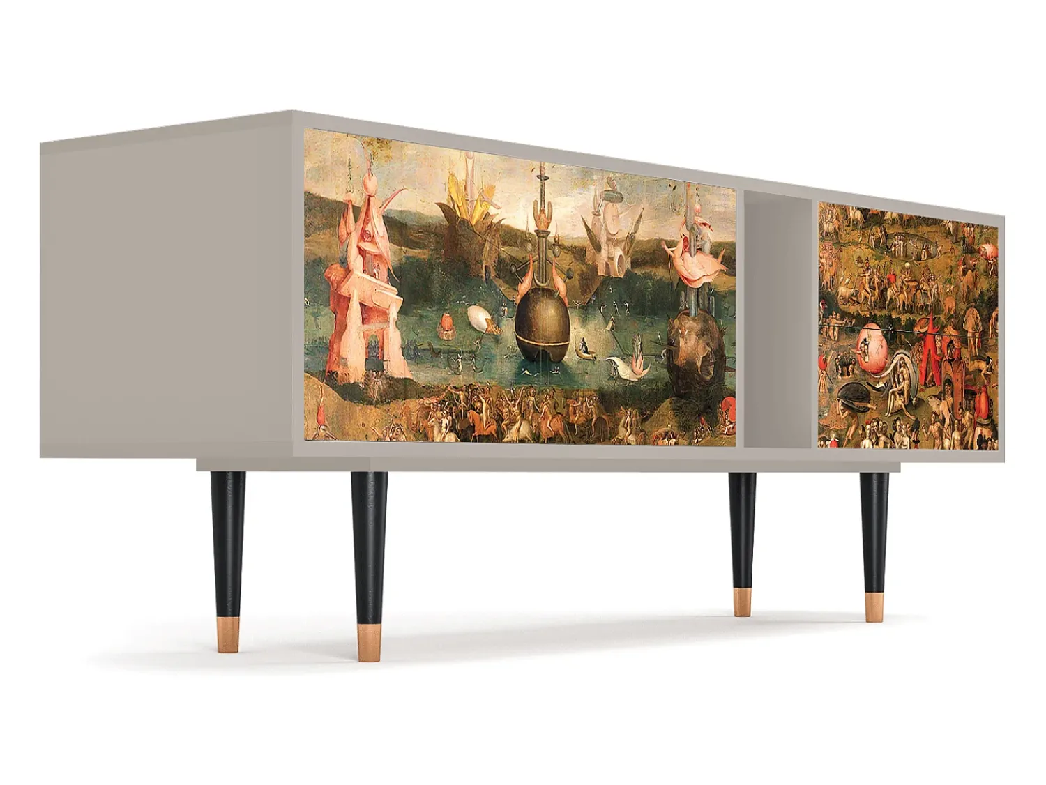 Clearance Mueble de TV - 170х69х48 cm - T1 - Garden of Delights , Areia Bege