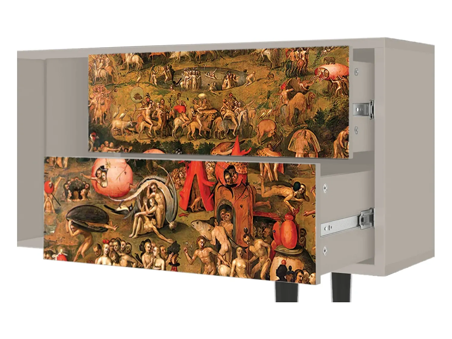 Clearance Mueble de TV - 170х69х48 cm - T1 - Garden of Delights , Areia Bege