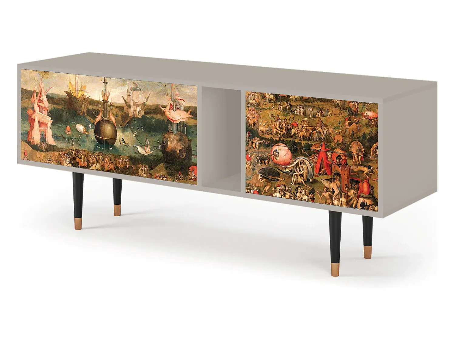Clearance Mueble de TV - 170х69х48 cm - T1 - Garden of Delights , Areia Bege