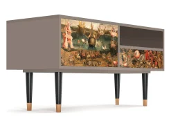 Móvel De Tv* Mueble de TV - 115х59х48 cm - T3 - Garden of Delights , Latte Bege