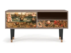 Móvel De Tv* Mueble de TV - 115х59х48 cm - T3 - Garden of Delights , Latte Bege