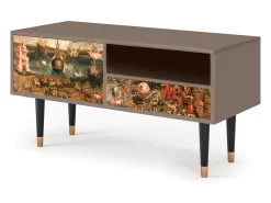 Móvel De Tv* Mueble de TV - 115х59х48 cm - T3 - Garden of Delights , Latte Bege