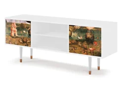 Mueble de TV - 170х69х48 cm - T2 - Garden of Delights , Branco Bege