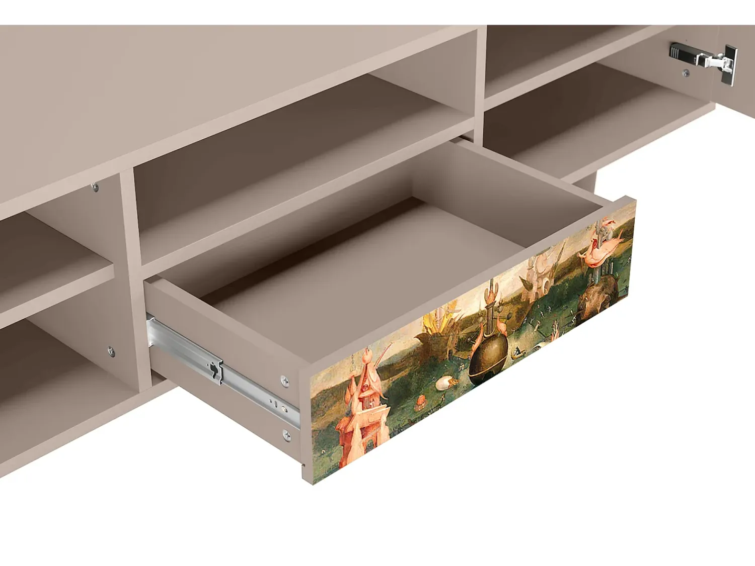 Outlet Mueble de TV - 170х59х41 cm - T6 - Garden of Delights , Latte Bege