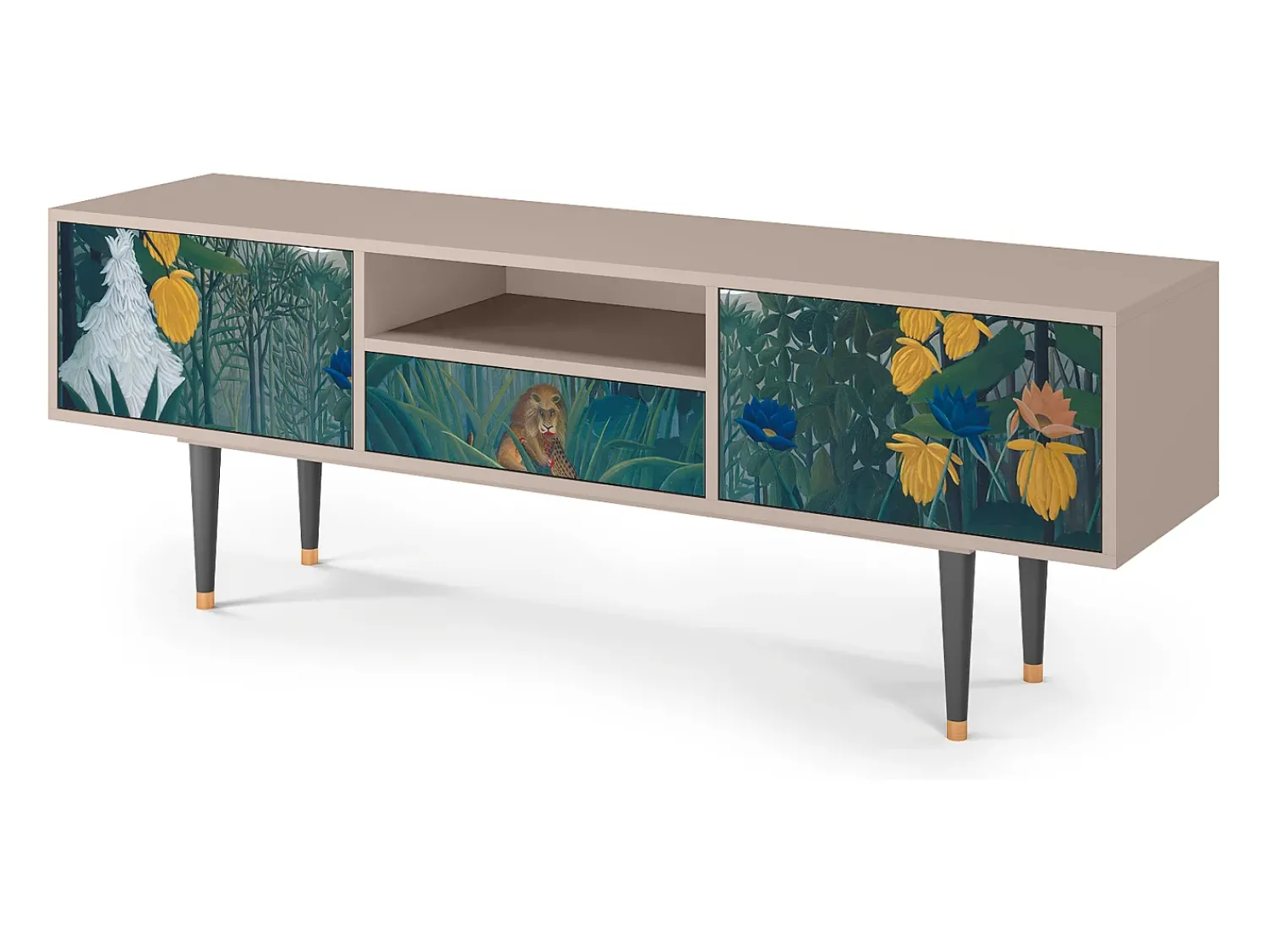 Outlet Mueble de TV - 170х59х41 cm - T6 - Garden of Delights , Latte Bege