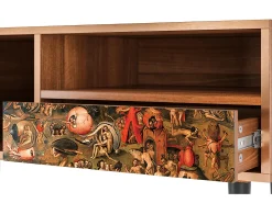Mueble de TV - 115х59х48 cm - T3 - Garden of Delights , Nogueira^ Móvel De Tv
