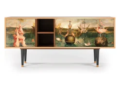 Discount Mueble de TV - 150х69х41 cm - T5 - Garden of Delights , Nogueira Castanho