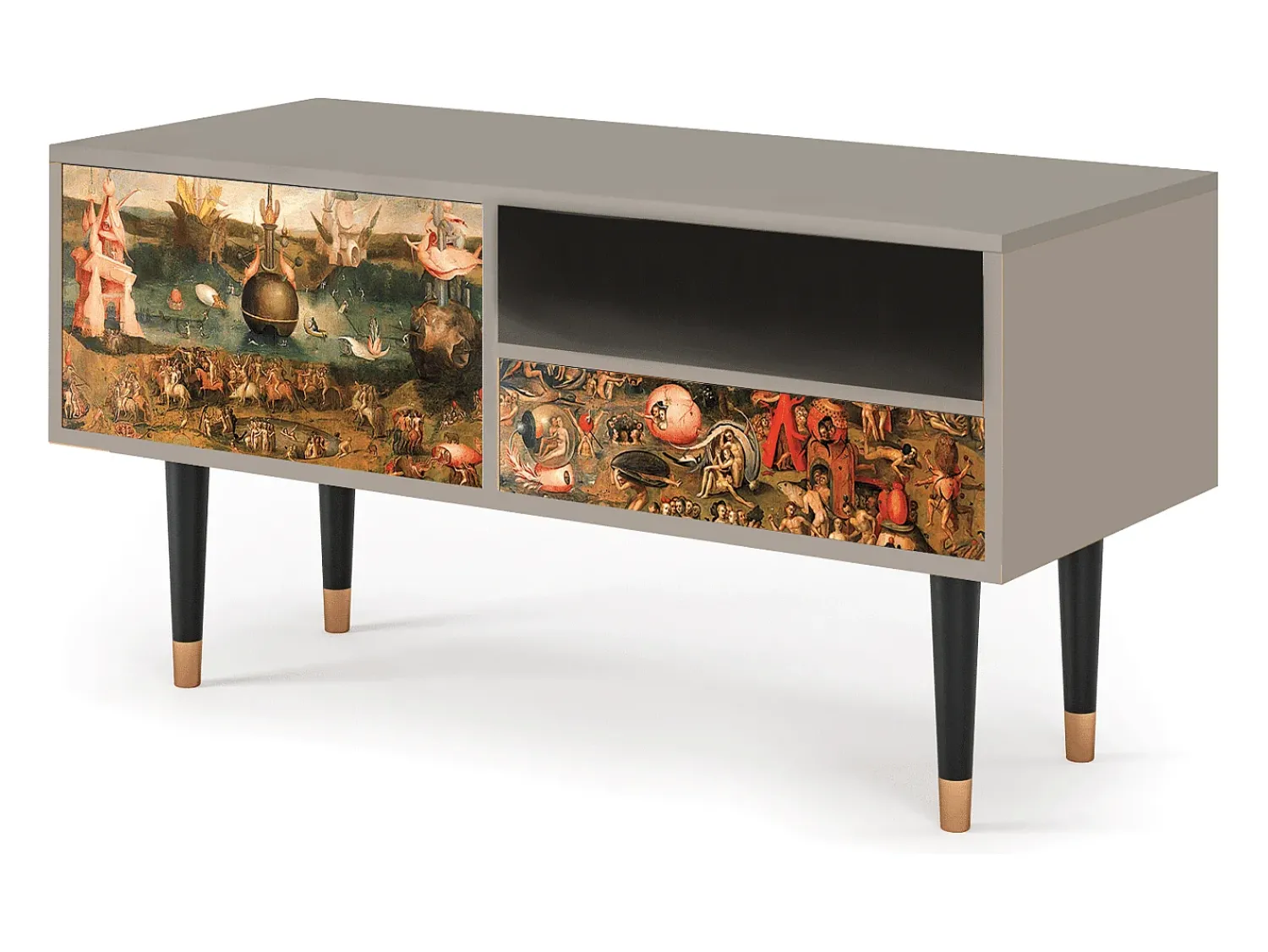 Mueble de TV - 115х59х48 cm - T3 - Garden of Delights , Areia^ Móvel De Tv