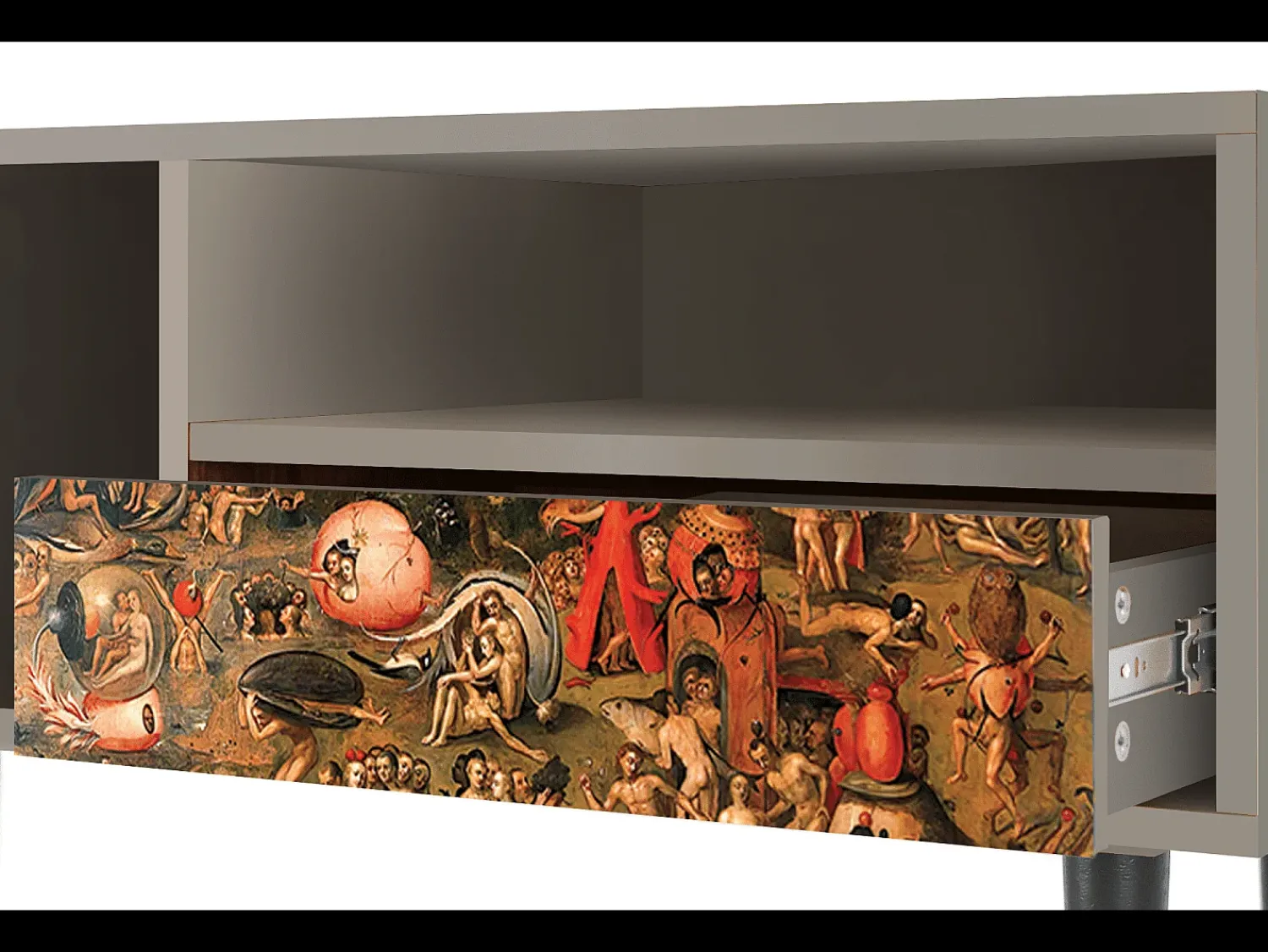 Mueble de TV - 115х59х48 cm - T3 - Garden of Delights , Areia^ Móvel De Tv