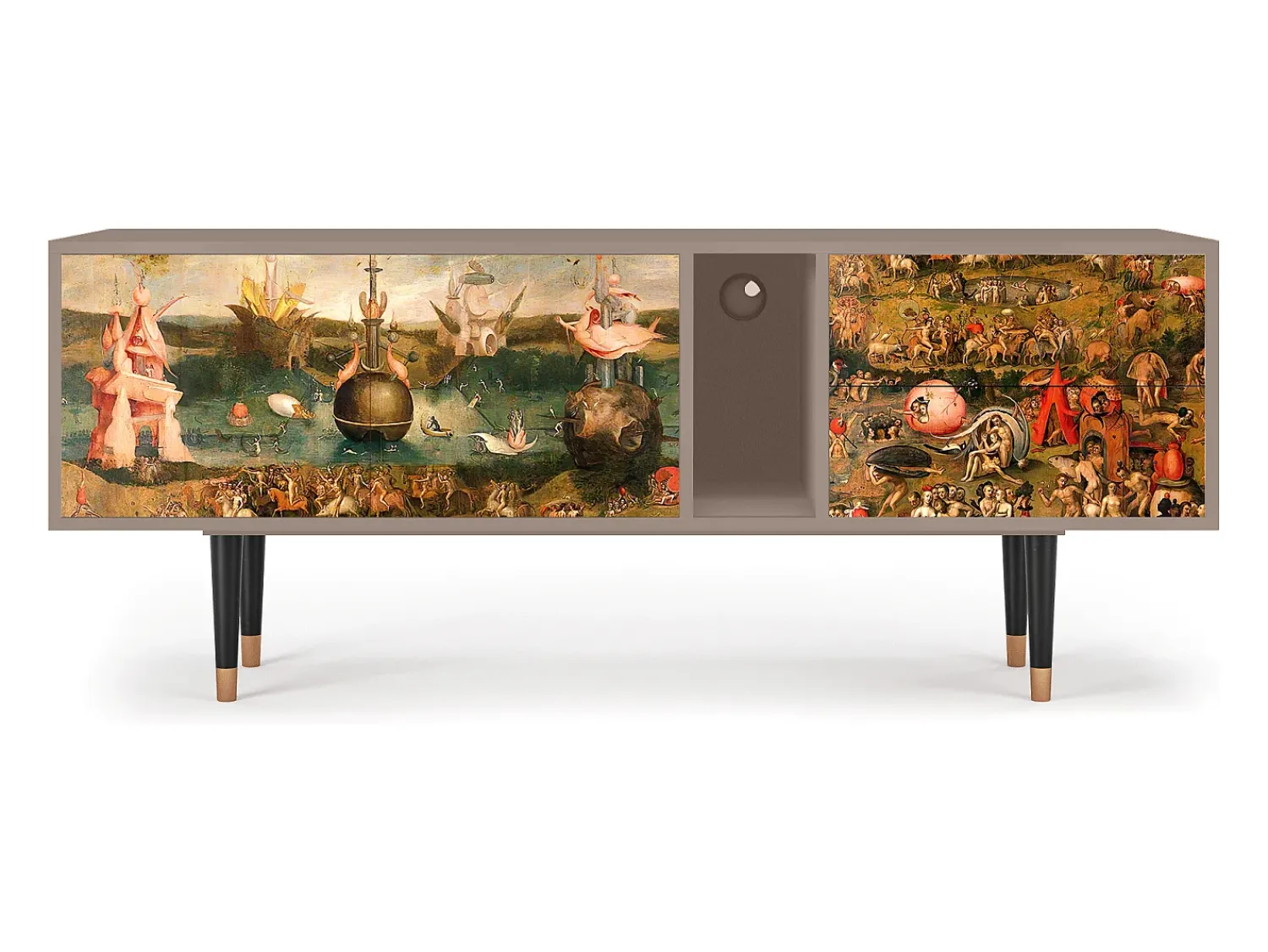 Móvel De Tv* Mueble de TV - 170х69х48 cm - T1 - Garden of Delights , Latte Bege