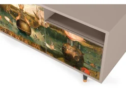 Móvel De Tv* Mueble de TV - 125х56х41 cm - T7 - Garden of Delights , Latte Bege