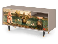 Móvel De Tv* Mueble de TV - 125х56х41 cm - T7 - Garden of Delights , Latte Bege