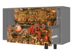 Mueble de TV - 170х69х48 cm - T1 - Garden of Delights , Cinza^ Móvel De Tv