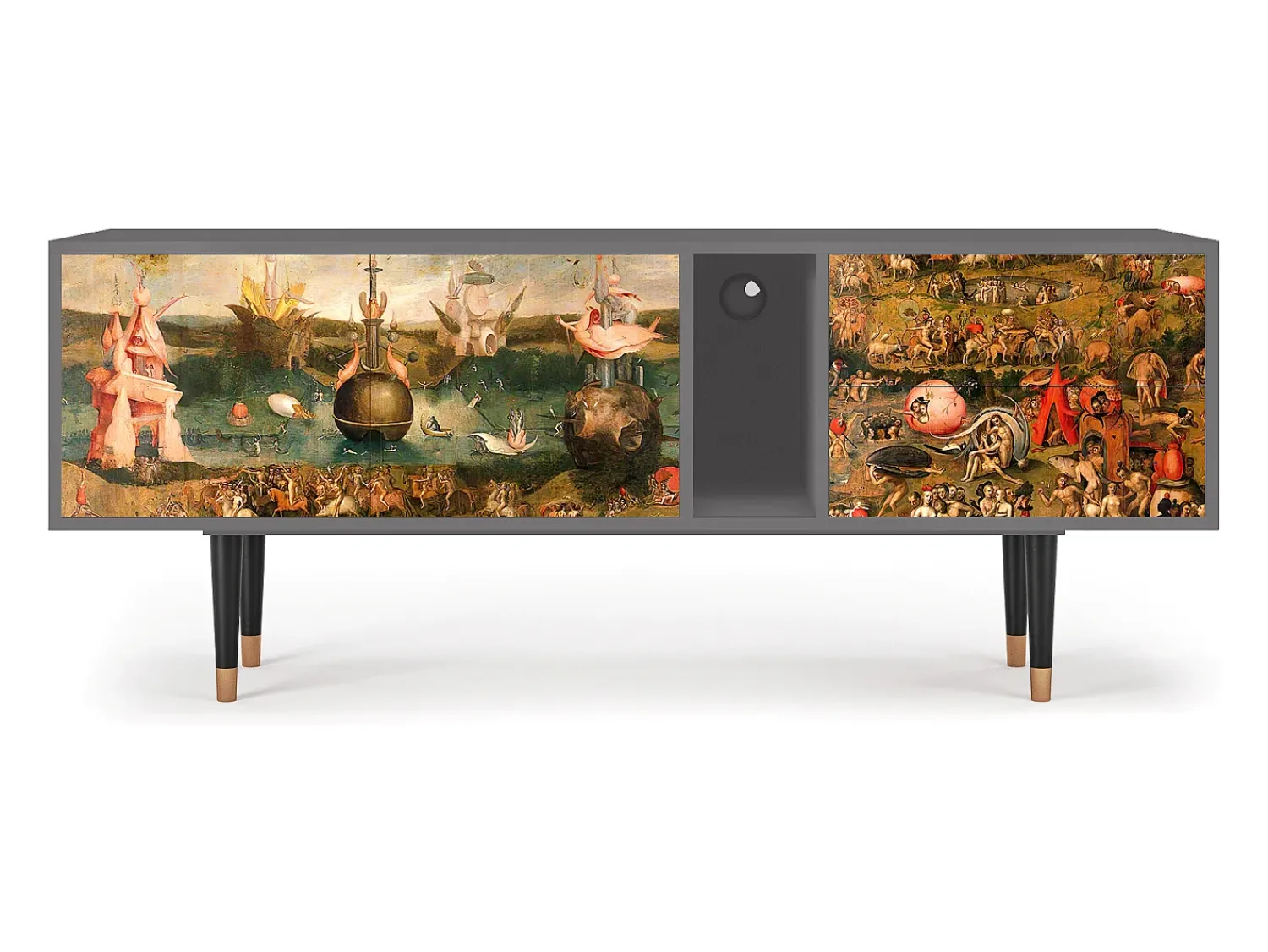 Mueble de TV - 170х69х48 cm - T1 - Garden of Delights , Cinza^ Móvel De Tv