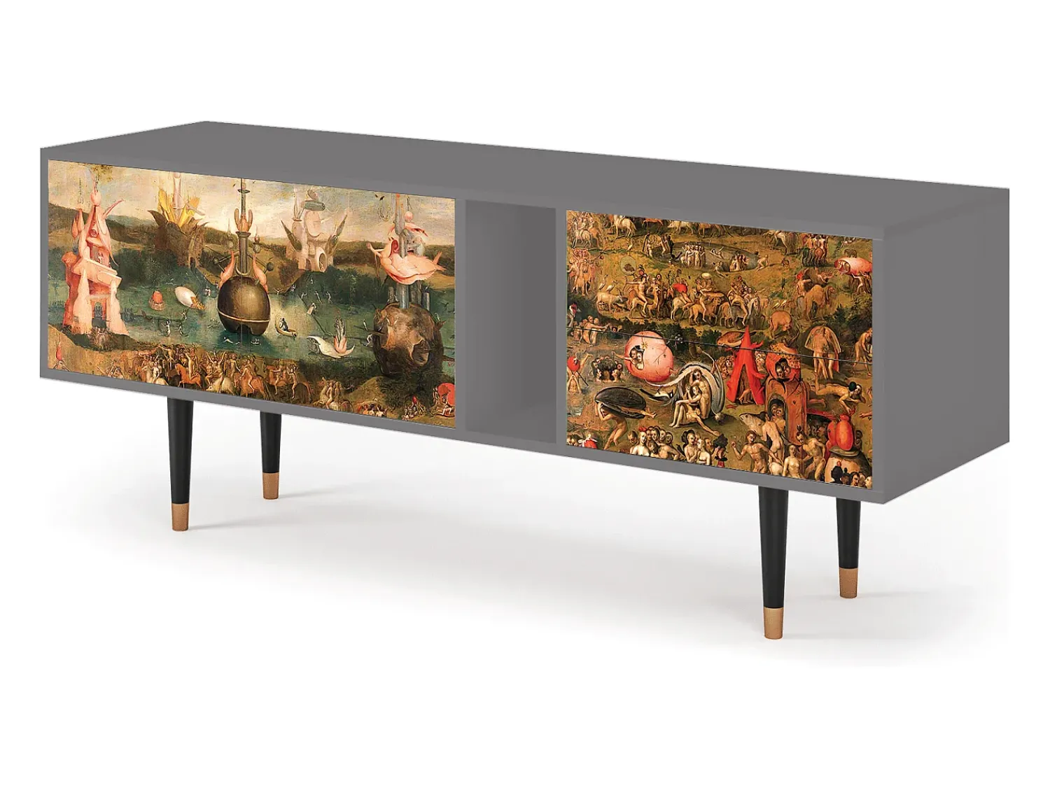 Mueble de TV - 170х69х48 cm - T1 - Garden of Delights , Cinza^ Móvel De Tv