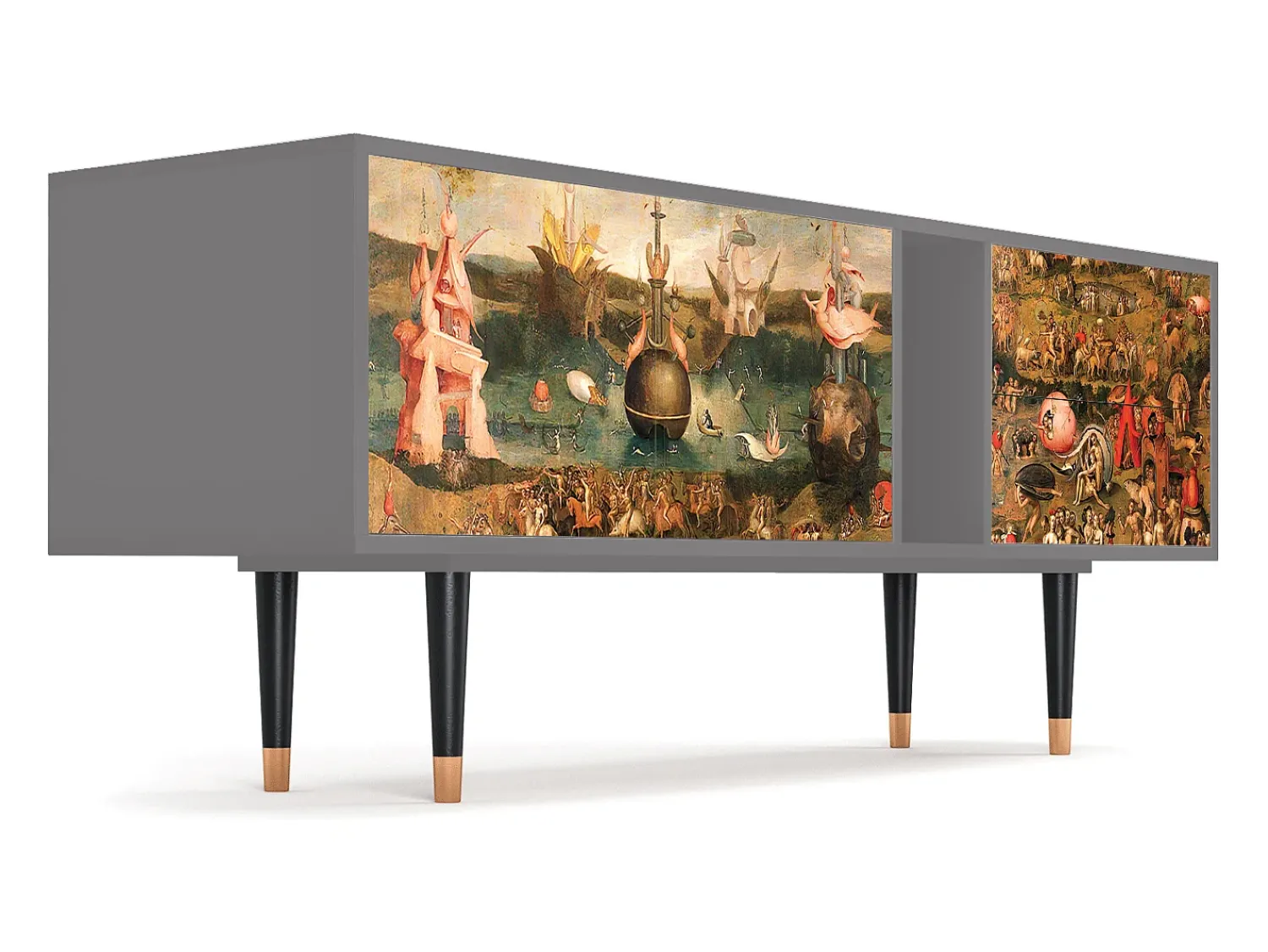 Mueble de TV - 170х69х48 cm - T1 - Garden of Delights , Cinza^ Móvel De Tv