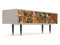 Móvel De Tv* Mueble de TV - 170х59х48 cm - T4 - Garden of Delights , Areia Bege