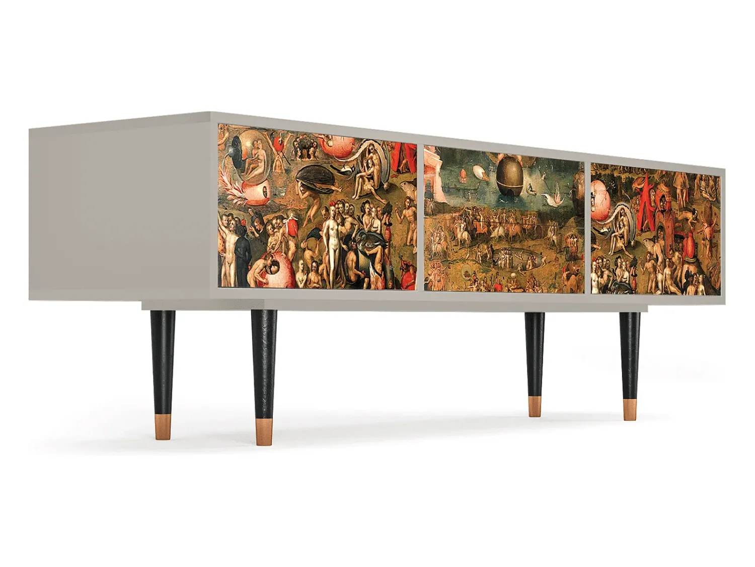 Móvel De Tv* Mueble de TV - 170х59х48 cm - T4 - Garden of Delights , Areia Bege