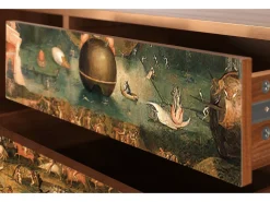 Móvel De Tv* Mueble de TV - 170х59х48 cm - T4 - Garden of Delights , Nogueira Castanho
