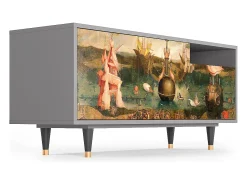 Mueble de TV - 125х56х41 cm - T7 - Garden of Delights , Cinza^ Móvel De Tv