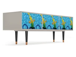Móvel De Tv| Mueble de TV - 170х59х48 cm - T4 - Gaudi's Lizard, Areia Bege