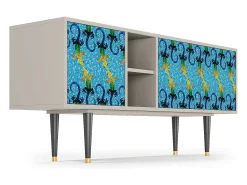 Móvel De Tv* Mueble de TV - 150х69х41 cm - T5 - Gaudi's Lizard, Areia Bege
