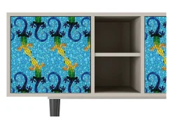 Móvel De Tv* Mueble de TV - 150х69х41 cm - T5 - Gaudi's Lizard, Areia Bege