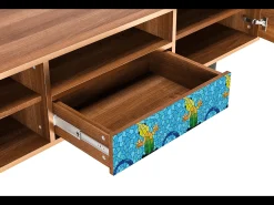Outlet Mueble de TV - 170х59х41 cm - T6 - Gaudi's Lizard, Nogueira Castanho