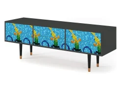 New Mueble de TV - 170х59х48 cm - T4 - Gaudi's Lizard, Antracite Cinza antracite