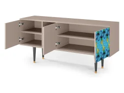 Mueble de TV - 150х69х41 cm - T5 - Gaudi's Lizard, Latte Bege