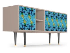 Mueble de TV - 150х69х41 cm - T5 - Gaudi's Lizard, Latte Bege