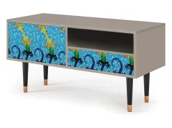 Móvel De Tv| Mueble de TV - 115х59х48 cm - T3 - Gaudi's Lizard, Areia Bege