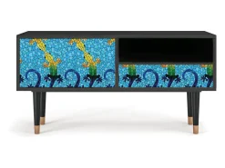 Mueble de TV - 115х59х48 cm - T3 - Gaudi's Lizard, Antracite^ Móvel De Tv