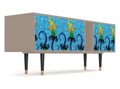 Móvel De Tv| Mueble de TV - 170х69х48 cm - T1 - Gaudi's Lizard, Latte Bege