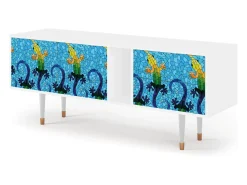 Móvel De Tv* Mueble de TV - 170х69х48 cm - T1 - Gaudi's Lizard, Branco Bege