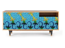 Mueble de TV - 125х56х41 cm - T7 - Gaudi's Lizard, Nogueira^ Móvel De Tv