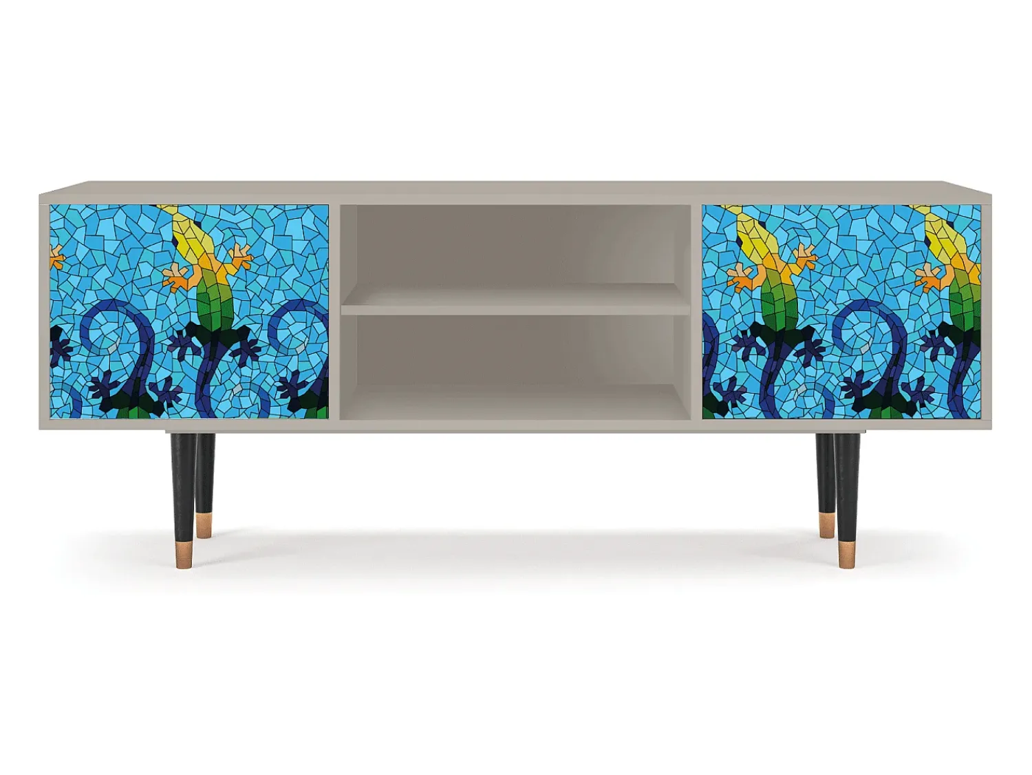 Móvel De Tv| Mueble de TV - 170х69х48 cm - T2 - Gaudi's Lizard, Areia Bege