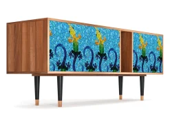 Outlet Mueble de TV - 170х69х48 cm - T1 - Gaudi's Lizard, Nogueira Castanho