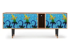 Outlet Mueble de TV - 170х69х48 cm - T1 - Gaudi's Lizard, Nogueira Castanho
