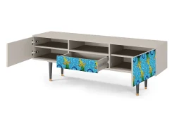Móvel De Tv* Mueble de TV - 170х59х41 cm - T6 - Gaudi's Lizard, Areia Bege