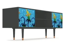 Mueble de TV - 170х69х48 cm - T2 - Gaudi's Lizard, Antracite^ Móvel De Tv